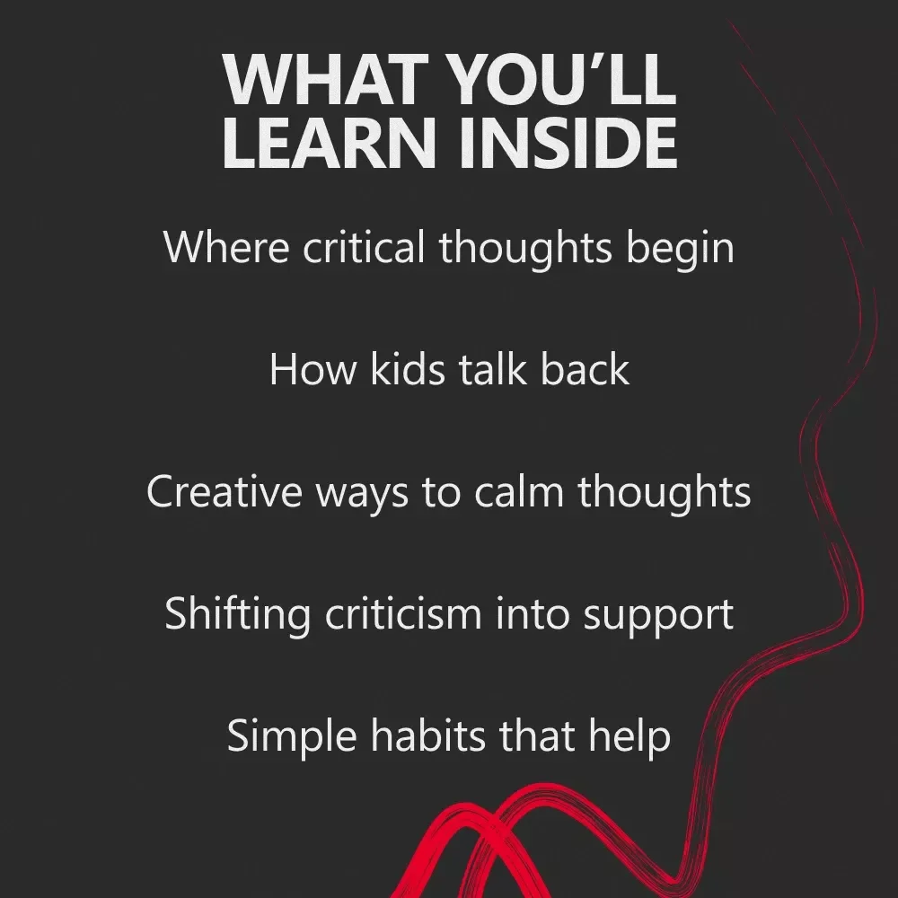Helping Kids Understand Their Inner Critic – A Gentle, Kid-Friendly Ebook for Parents, Teachers & Therapists | how to explain inner critic to kids