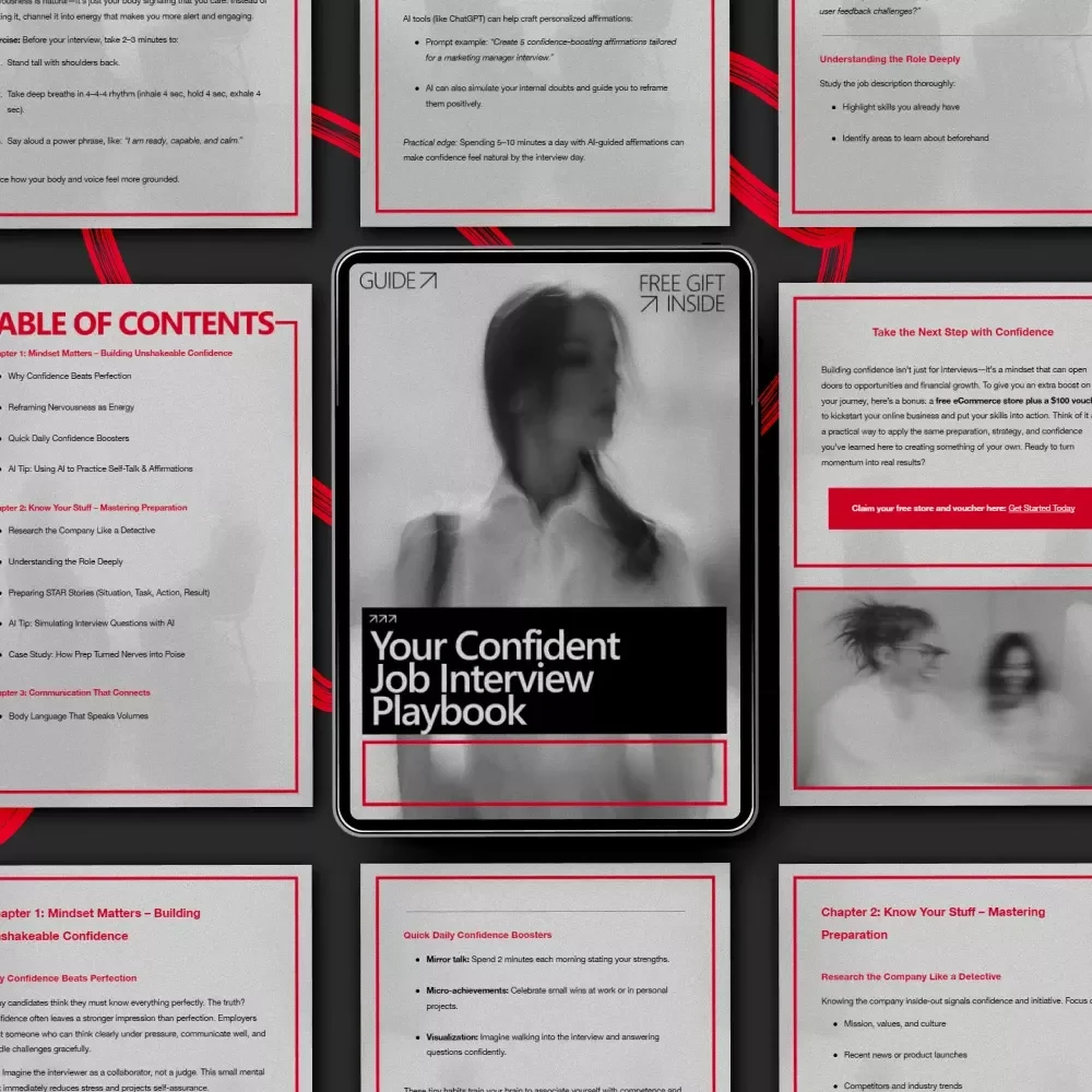 Your Confident Job Interview Playbook – Ultimate Guide on How to Be Confident in a Job Interview, Ace Interviews, Build Confidence, Answer Questions, and Land Your Dream Job