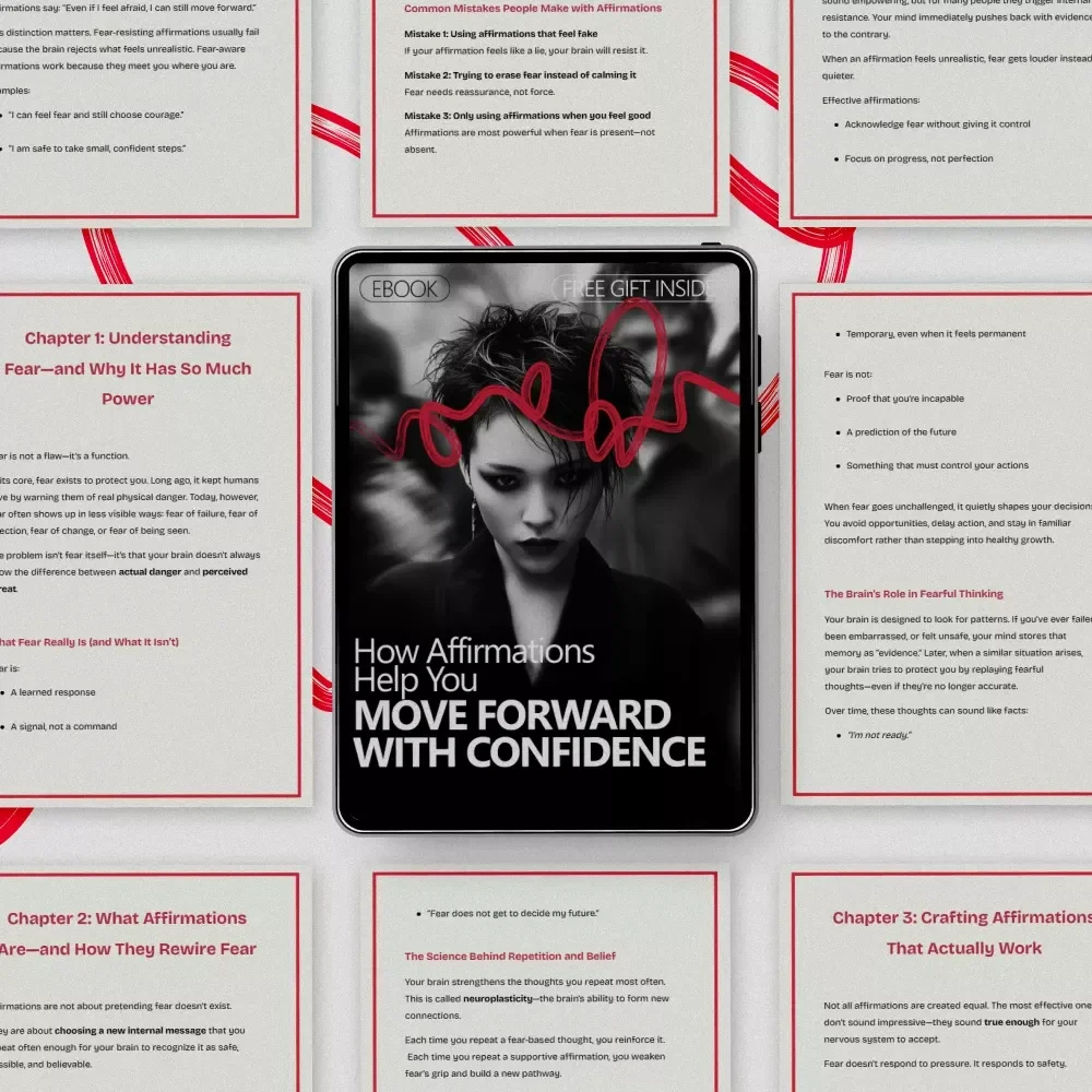 How Affirmations Help You Move Forward with Confidence – Ebook Guide to affirmations for overcoming fear, Building Self-Trust & Inner Strength