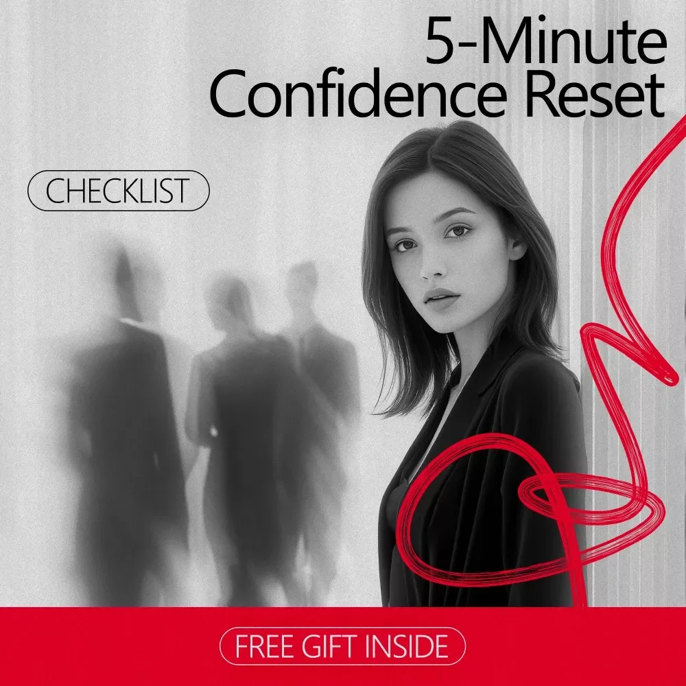 5-Minute Confidence Reset – 5 Minute Confidence Boost Routine Checklist for Instant Self-Assurance, Focus & Positive Mindset