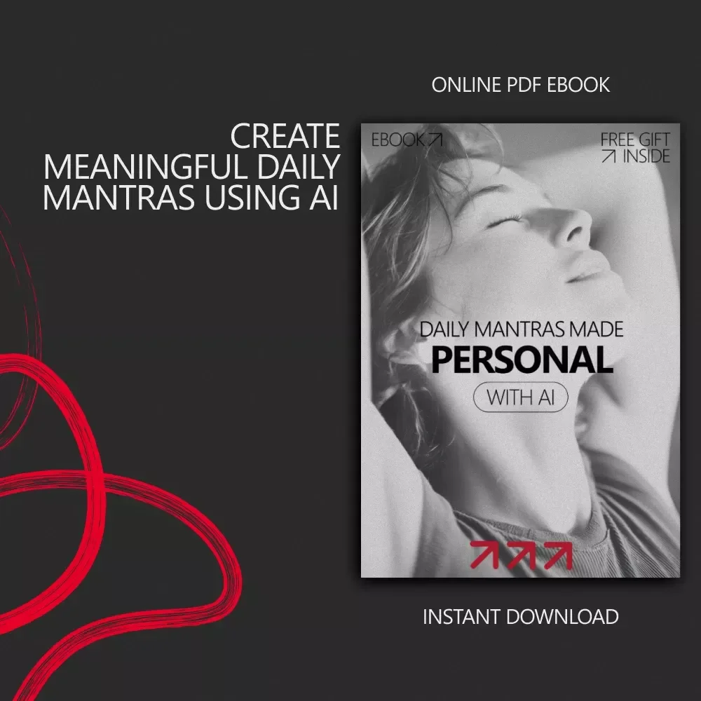 Daily Mantras Made Personal With AI | Ebook Guide | AI Tool for Creating Personalized Daily Mantras | Mindset, Affirmations, Self Growth Download