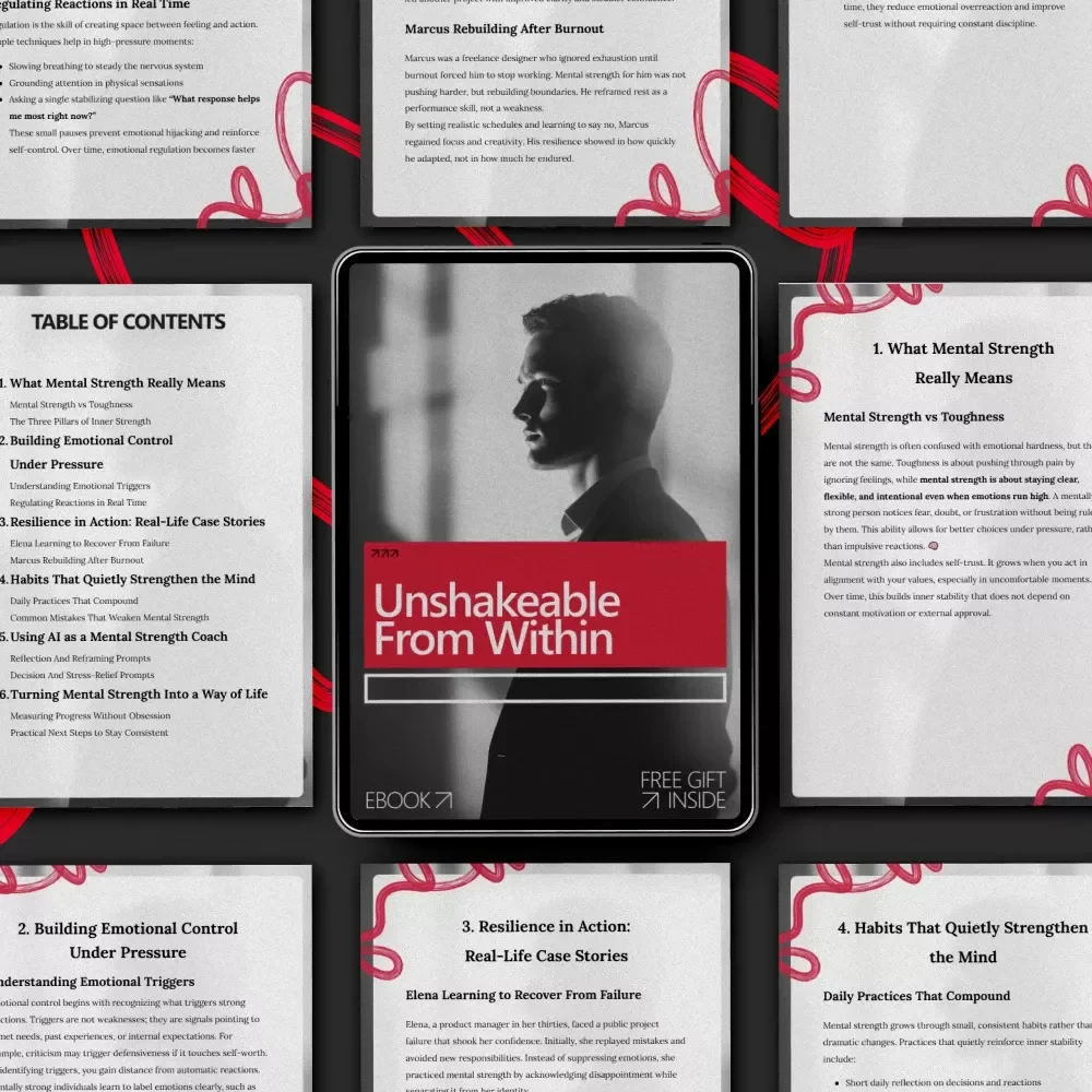 Unshakeable From Within – How to Be Mentally Strong eBook | Inner Strength, Emotional Control & Resilience Guide