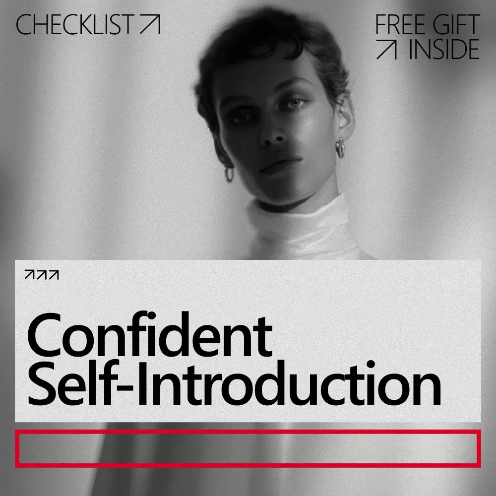 Confident Self-Introduction Checklist – Simple Guide on how to introduce yourself to anyone confidently | Instant Digital Download