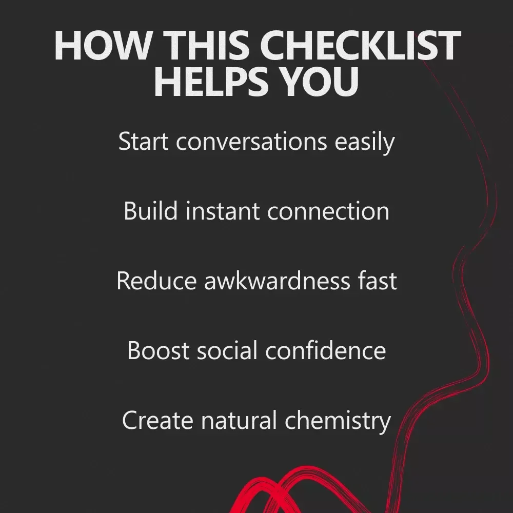 What to Say to Start a Conversation with Your Crush – Easy Flirting Checklist, Confidence Boost, Dating & Texting Guide for Shy People