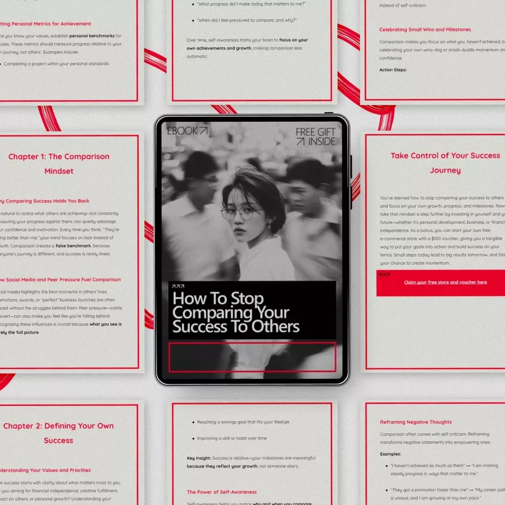 How to Stop Comparing Your Success to Others – Confidence-Building eBook for Personal Growth, Self-Worth, and Mindset Shift