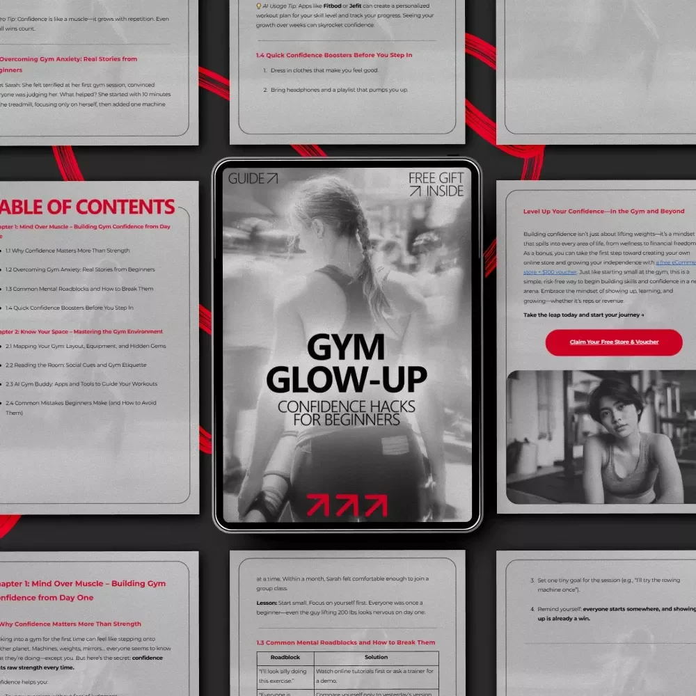 Gym Glow-Up: Confidence Hacks for Beginners | How to Be Confident at the Gym as a Beginner | Digital Guide for First-Time Gym-Goers