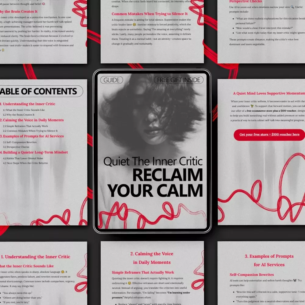 Quiet the Inner Critic, Reclaim Your Calm: A Guide to Quiet Your Inner Critic and Find Peace