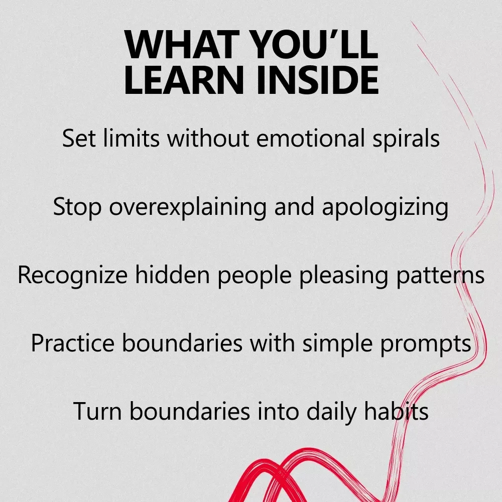 Boundaries That Finally Hold | eBook Guide to Boundaries for People Pleasers, Stop Overgiving, Say No Without Guilt