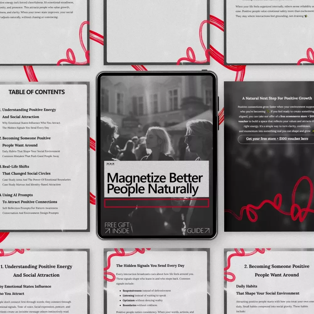Magnetize Better People Naturally: The Ultimate Guide on How to Attract Positive People Into Your Life | Digital Download eBook & Checklist for Social Attraction