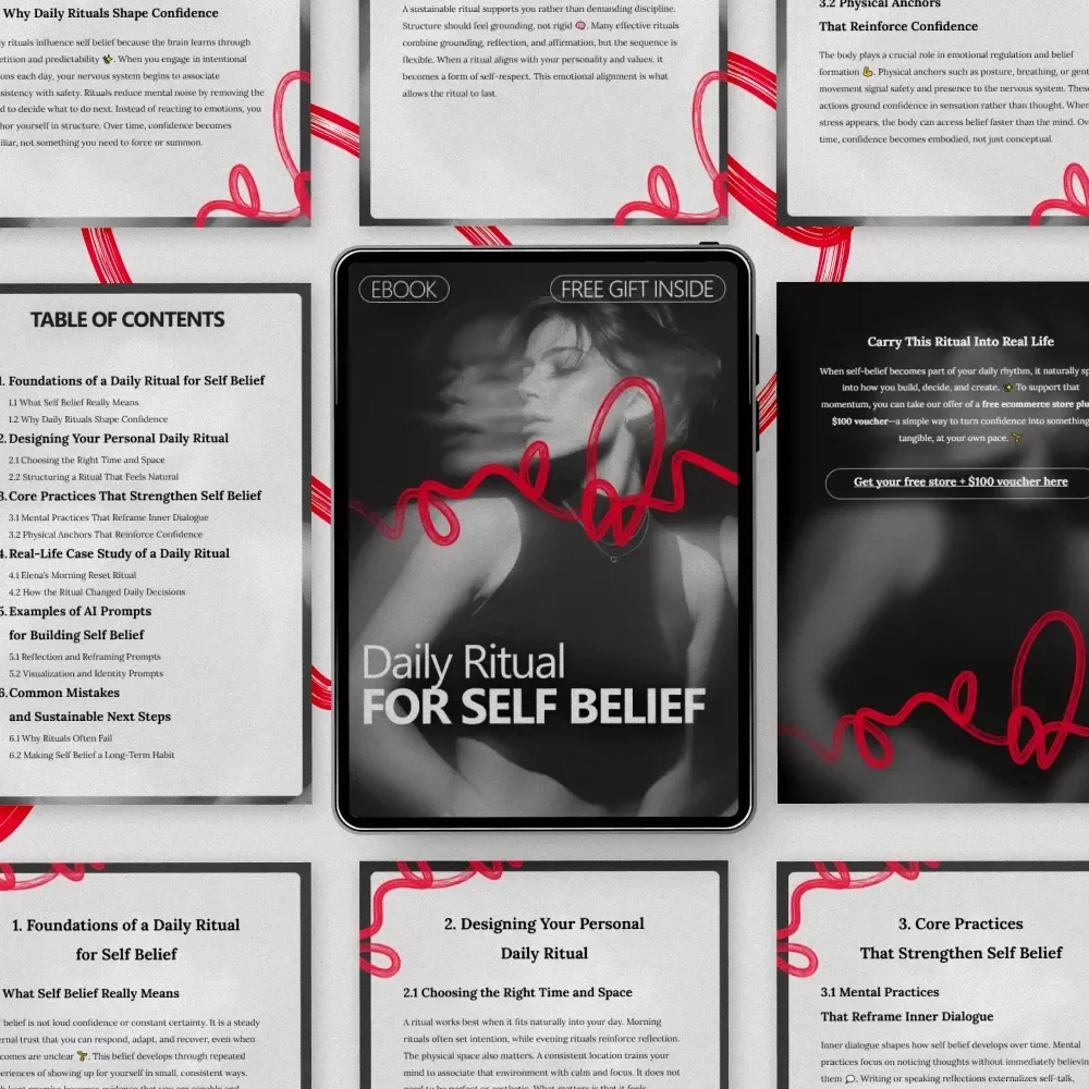 Daily Ritual for Self Belief | Confidence Building Ebook for Mindset, Self-Trust & Personal Growth