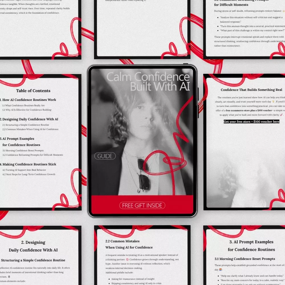 Calm Confidence, Built With AI - Transform Your Daily Confidence Routine with AI-Powered Prompts