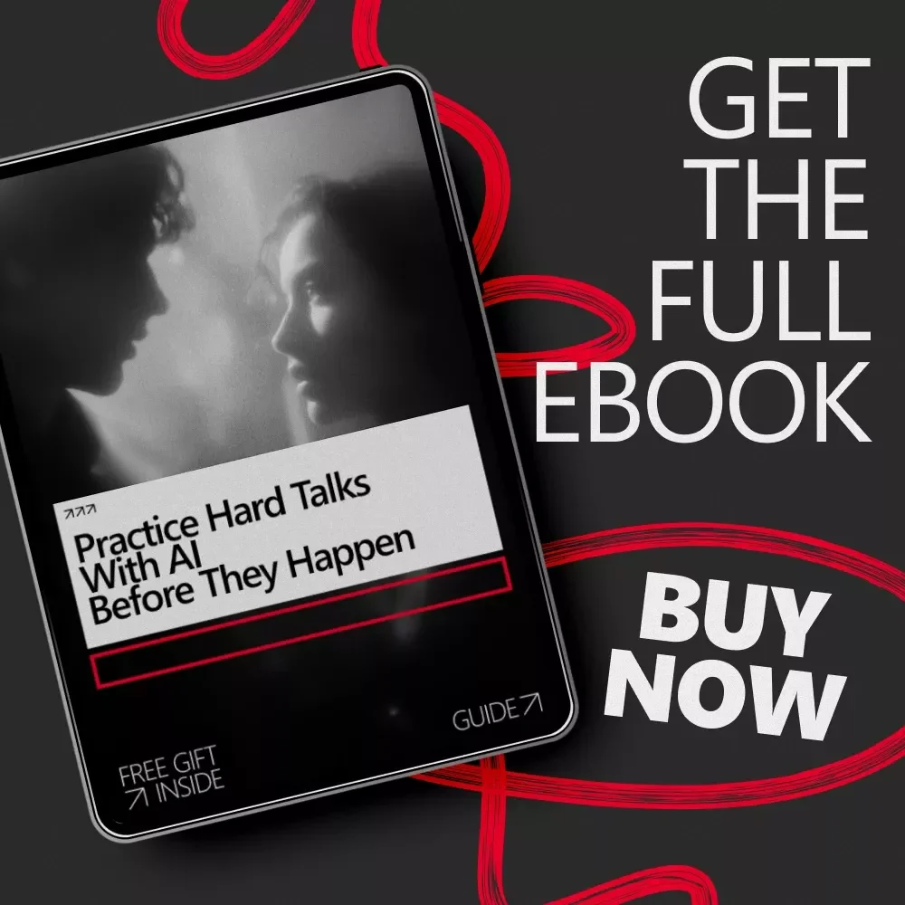 Practice Hard Talks With AI Before They Happen | AI That Helps You Rehearse Difficult Conversations | Digital Ebook Guide for Confident Communication
