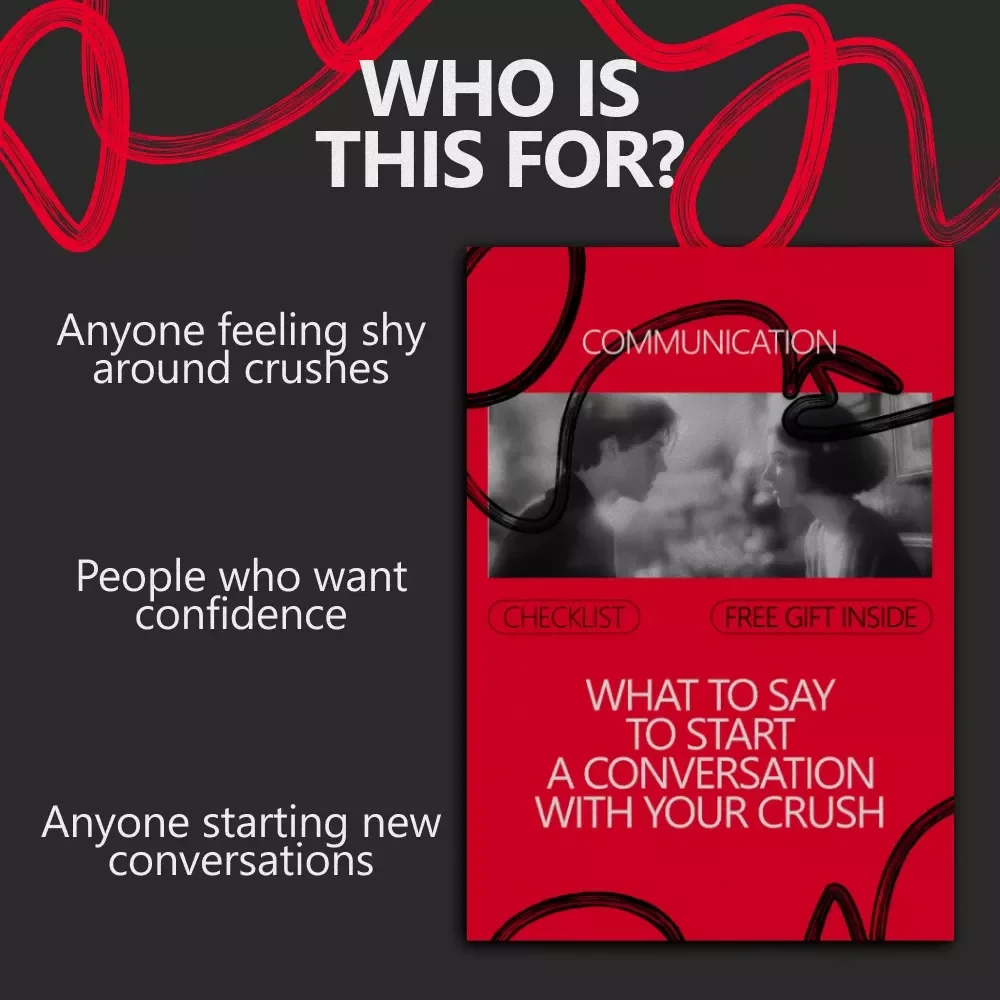 What to Say to Start a Conversation with Your Crush – Easy Flirting Checklist, Confidence Boost, Dating & Texting Guide for Shy People