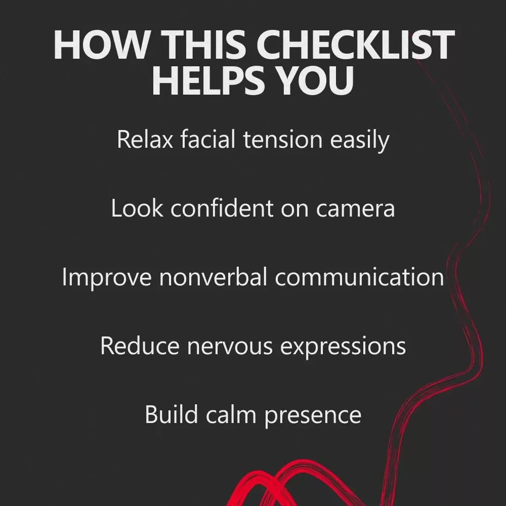 Face Forward A Confidence Expression Checklist | Facial Expressions for Confidence Guide | Professional Presence, Calm Body Language & Self-Assurance PDF