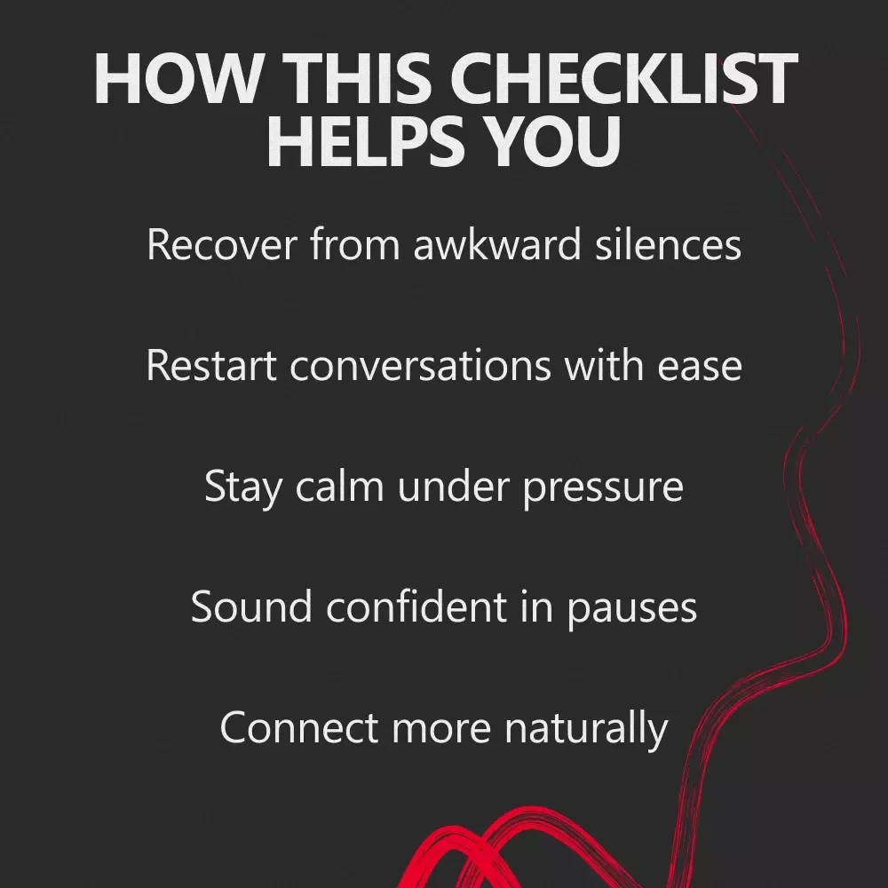 The “So… Anyway!” Survival Checklist – A Quick, Confident Guide on How to Recover from an Awkward Silence in Any Conversation
