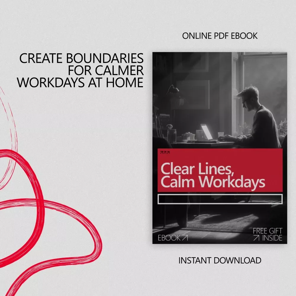 Clear Lines, Calm Workdays: A Practical Ebook on How to Set Boundaries When Working From Home for Focus, Balance, and Peace