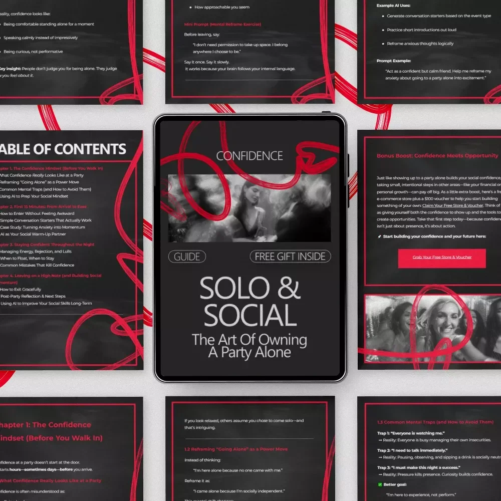 Solo & Social: The Art of Owning a Party Alone | Confidence Guide on How to Be Confident at a Party Alone