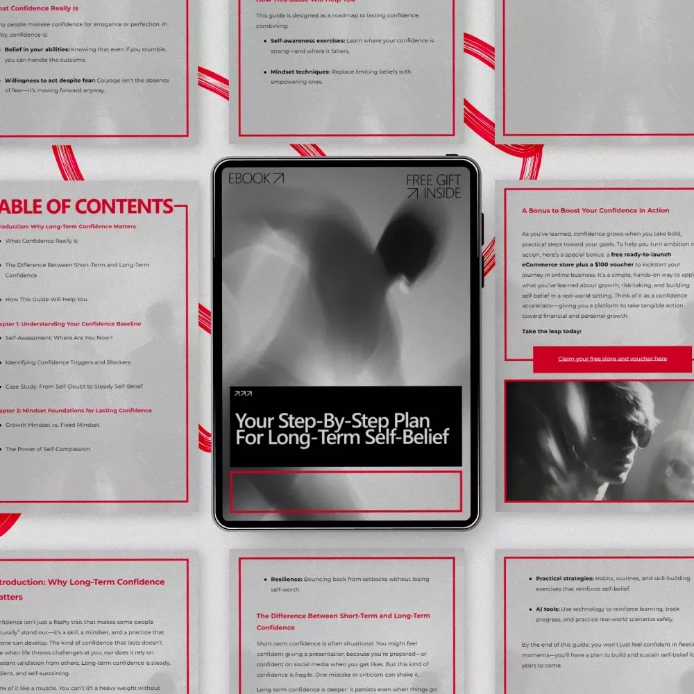 Your Step-by-Step Plan for Long-Term Self-Belief | Digital Ebook Guide for a Proven Long-Term Confidence Building Plan