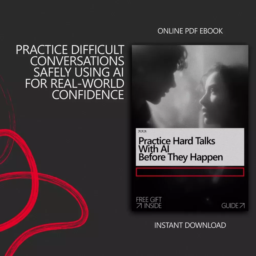 Practice Hard Talks With AI Before They Happen | AI That Helps You Rehearse Difficult Conversations | Digital Ebook Guide for Confident Communication