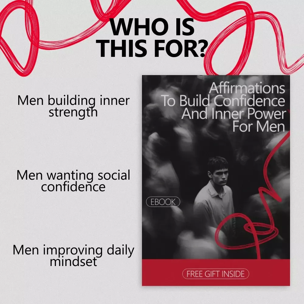 Affirmations to Build Confidence and Inner Power for Men | Confidence Mindset Guide, Self-Belief Workbook, affirmations for men's confidence eBook