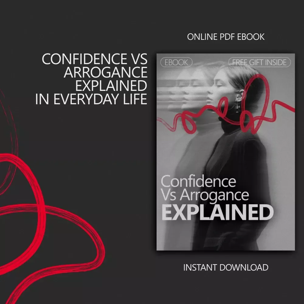 Confidence vs Arrogance Explained | A Clear Guide to the Difference Between Confidence and Arrogance | Self-Awareness & Personal Growth eBook