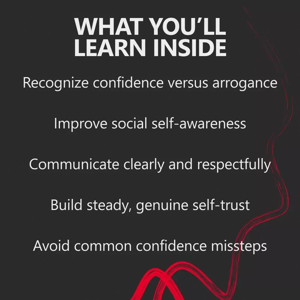 Confidence vs Arrogance Explained | A Clear Guide to the Difference Between Confidence and Arrogance | Self-Awareness & Personal Growth eBook