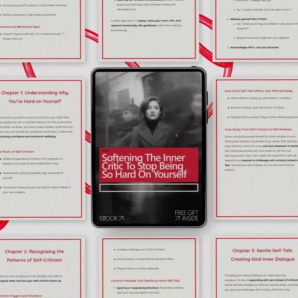 Softening the Inner Critic to Stop Being So Hard on Yourself | Ebook Guide for Self-Kindness, Emotional Healing & How to Stop Being So Hard on Yourself