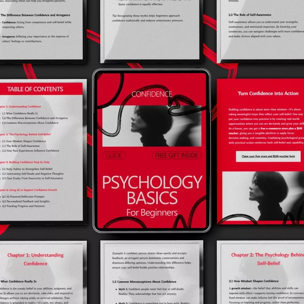 Confidence Psychology Basics for Beginners - A Complete Guide to Building Self-Belief