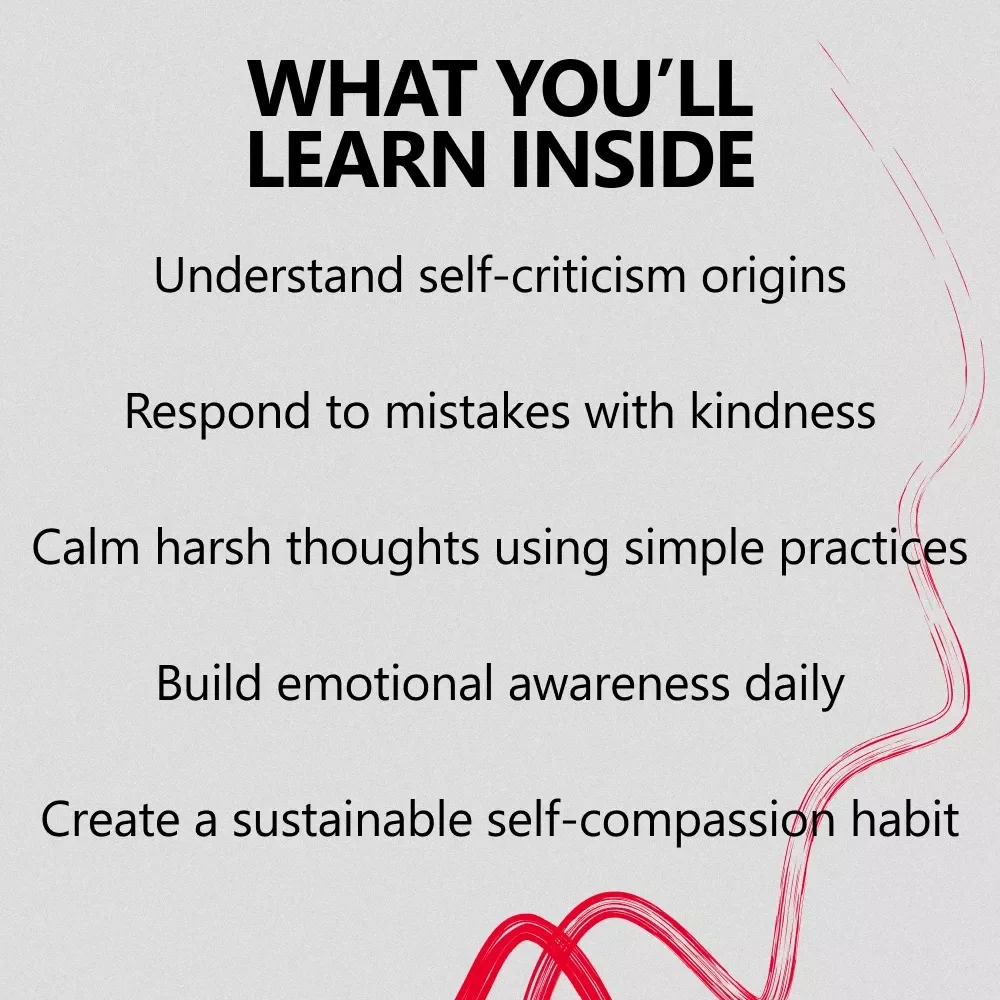 Self-Compassion to Quiet Your Inner Critic Ebook | Self compassion to quiet the inner critic Guide for Healing Self-Talk, Mindfulness & Emotional Growth