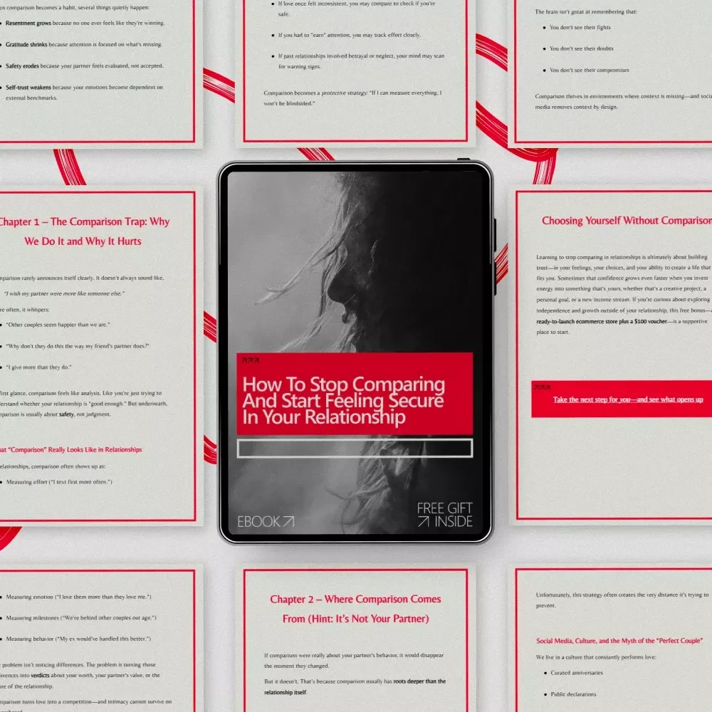 How to Stop Comparing and Start Feeling Secure in Your Relationship – Ebook Guide for Building Confidence, Trust, and Emotional Security | how to stop comparing in a relationship