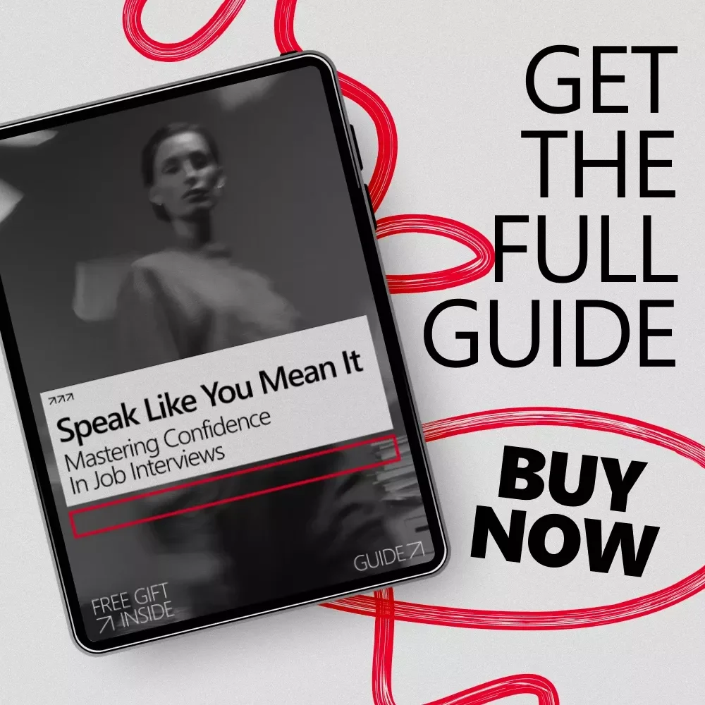 Speak Like You Mean It: Mastering Confidence in Job Interviews – How to Sound Confident in a Job Interview Guide, Interview Success Digital Download