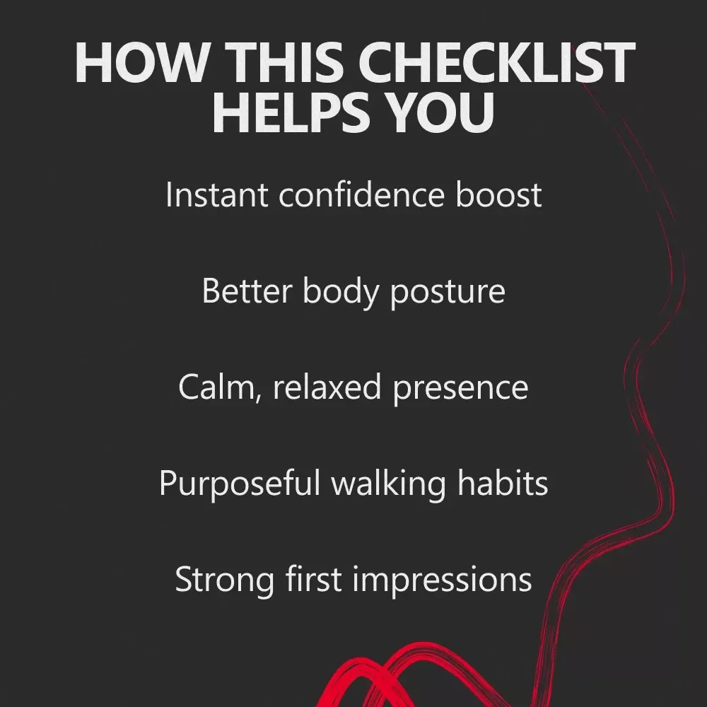 How to Walk Like You Belong Anywhere – Confidence Checklist for Everyday Life | Learn How to Walk With Confidence in Public, Work, School & Social Spaces