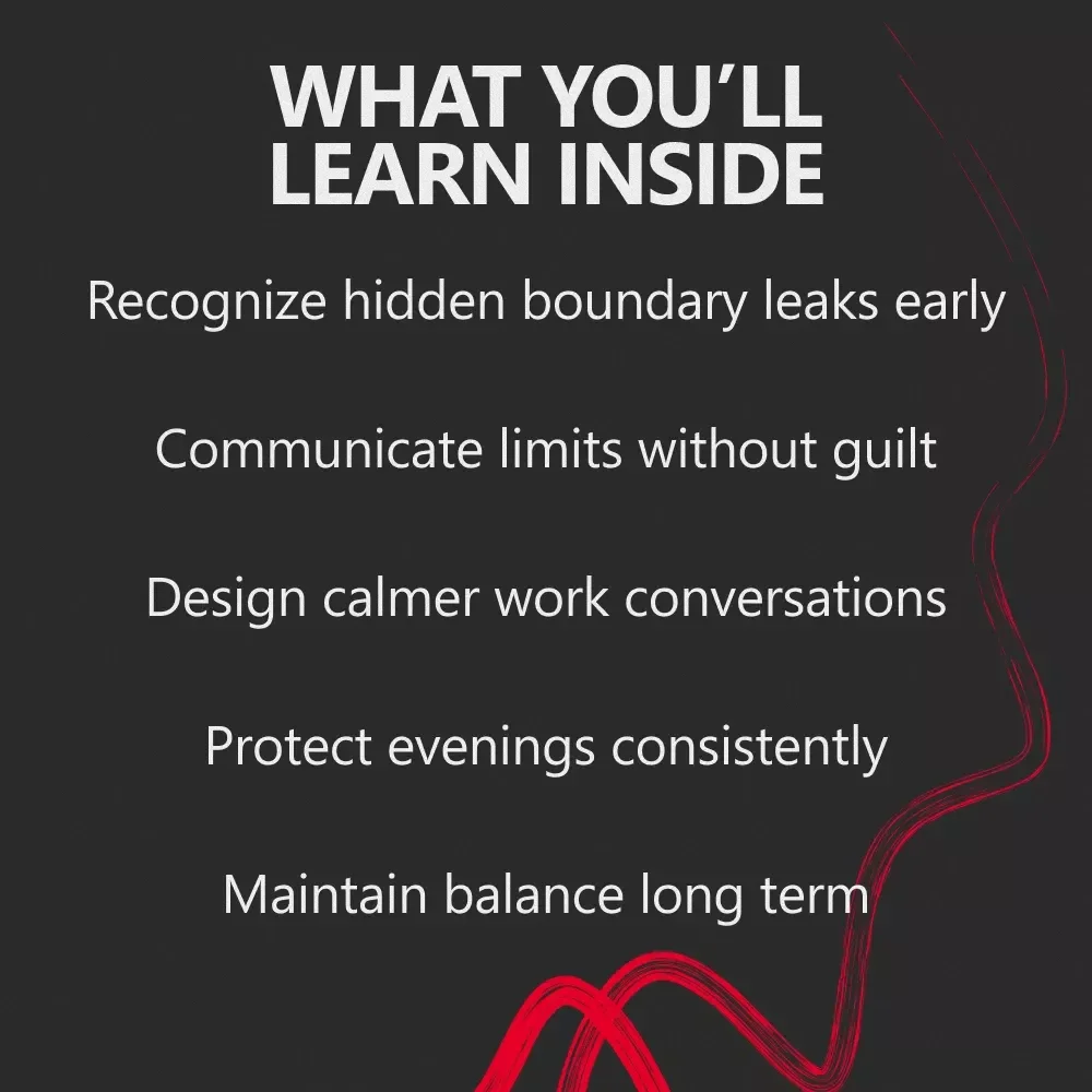 Work Life Balance Boundaries That Actually Hold – Practical eBook for Setting Healthy Work Life Balance Boundaries Without Guilt