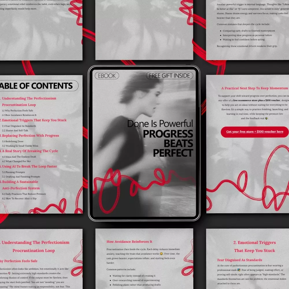 Done Is Powerful, Progress Beats Perfect: Break the Perfectionism Procrastination Cycle eBook