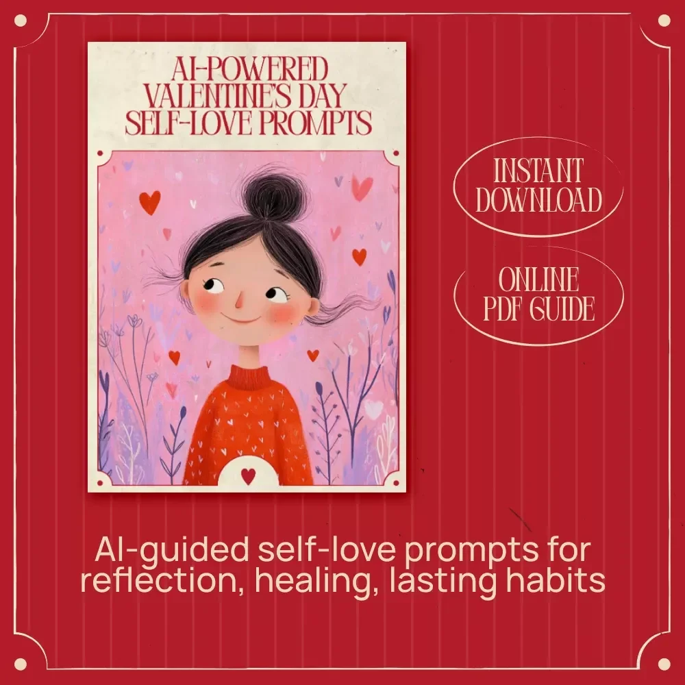 AI-Powered Valentine’s Day Self-Love Prompts – Guided Self-Care & Reflection Workbook | Digital Guide for Healing, Confidence & Mindfulness