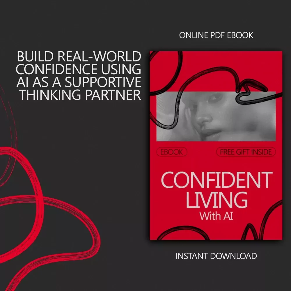 Confident Living With AI – Confidence Building for Real Life With AI eBook | Practical Guide to Rewriting Inner Dialogue, Daily Confidence Habits & Smart AI Prompts