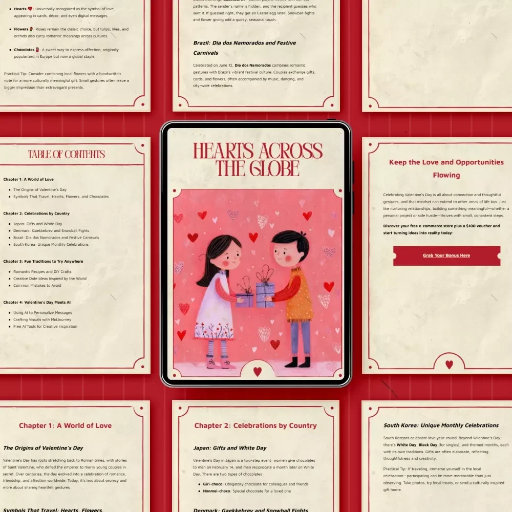 Hearts Across the Globe – Valentine’s Day Traditions Around World Guide | Romantic Global Love Customs, Date Ideas & Creative Inspiration