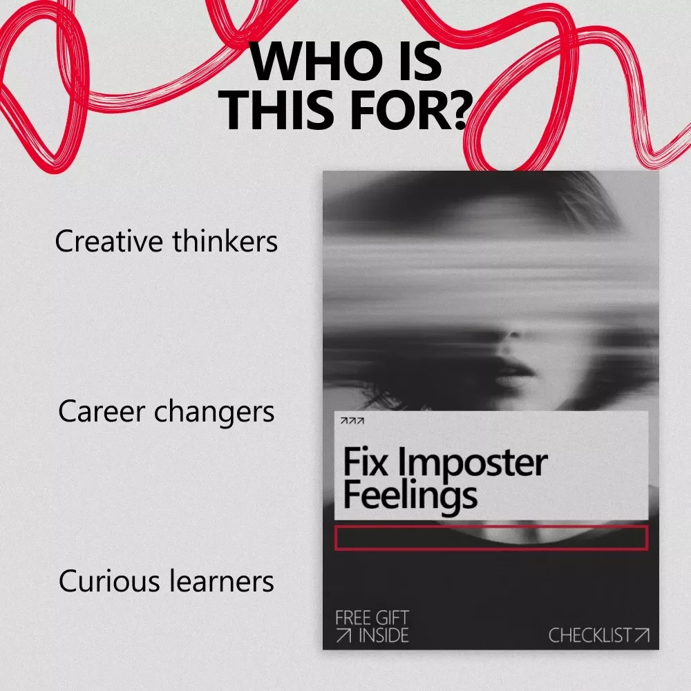 Fix Imposter Feelings | Printable Checklist for Confidence & Clarity | Quick Fixes for Imposter Feelings at Work, School & Creative Life