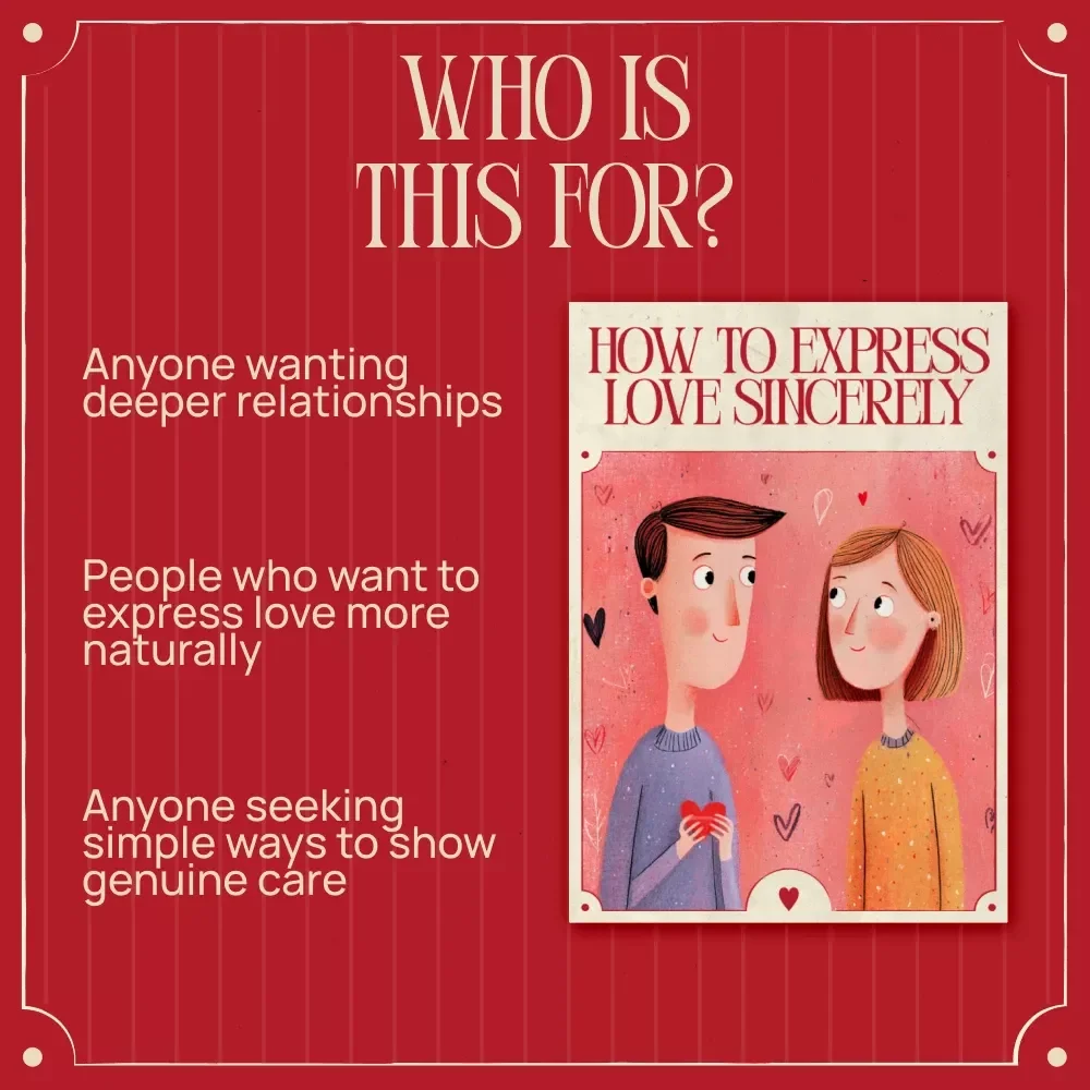 How to Express Love Sincerely – Digital Guide to Meaningful Communication, Emotional Connection & Thoughtful Relationship Habits