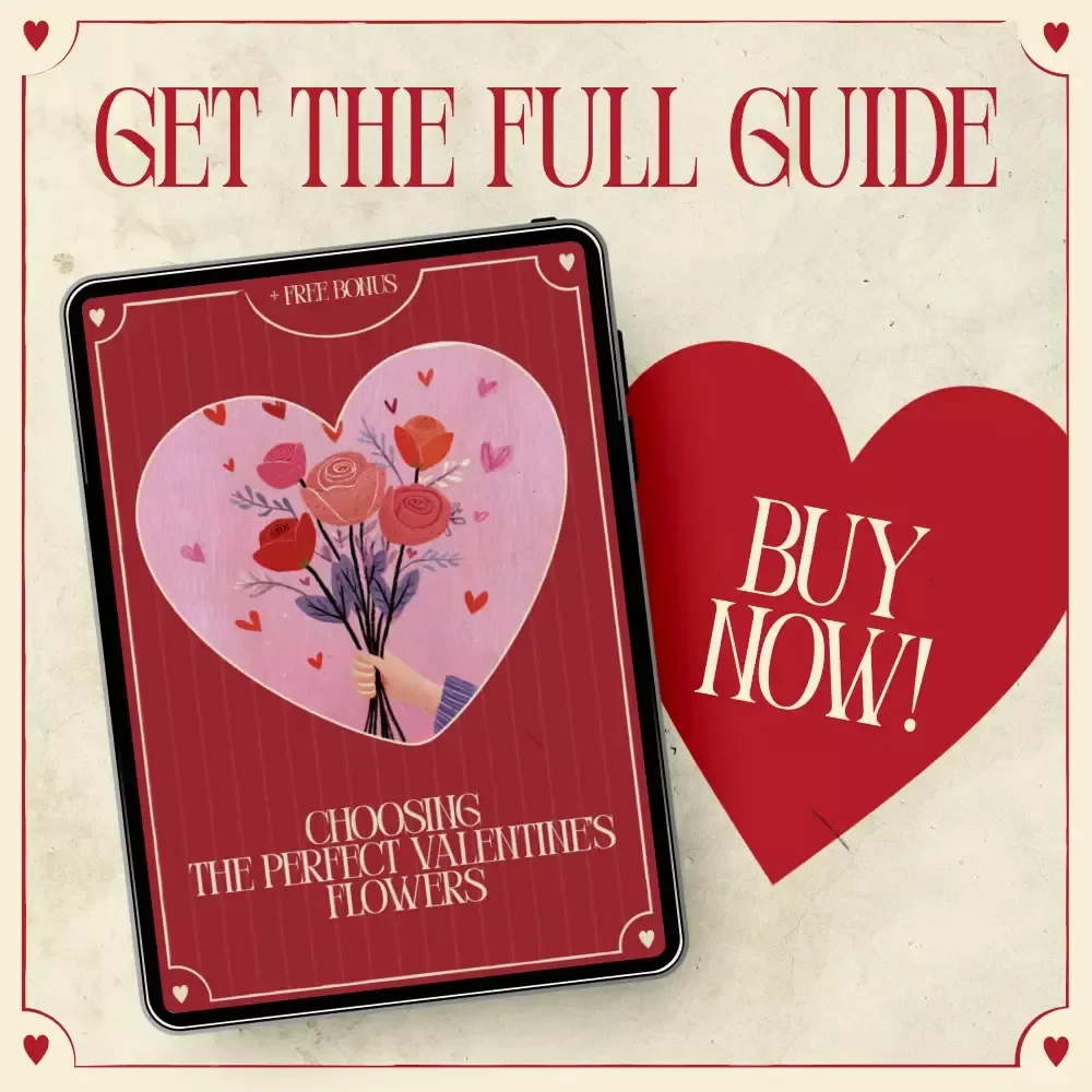 Choosing the Perfect Valentine’s Flowers – A Romantic Flower Guide on How to Choose Valentine’s Flowers with Meaning, Color & AI Inspiration
