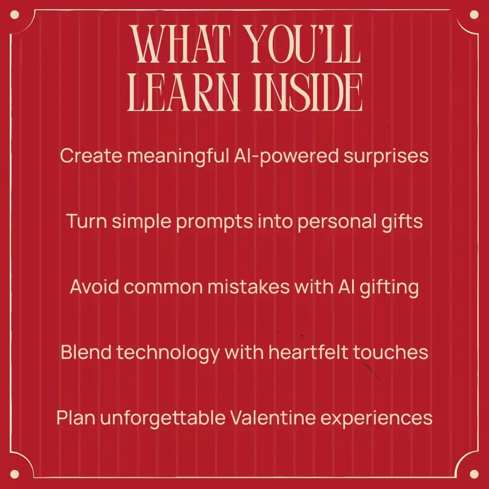 AI Valentine: Creative Gift Ideas – Romantic AI eBook Guide | Unique ai gift ideas for valentine’s day | Personalized Poems, Art & Smart Surprises