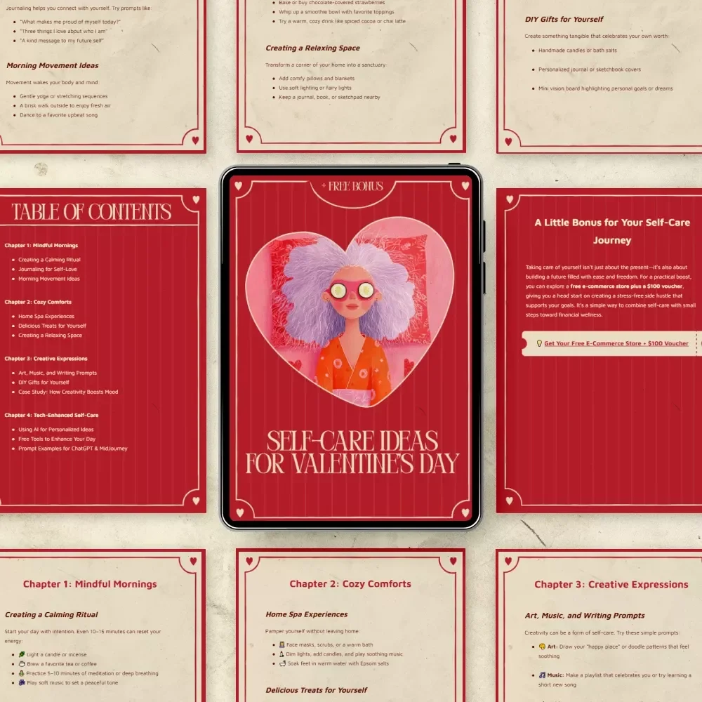 Self-Care Ideas for Valentine’s Day – A Thoughtful Guide for Mindful Moments, Cozy Comforts & Creative Self-Love