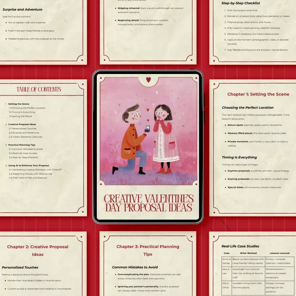 Creative Valentine’s Day Proposal Ideas – Romantic Guide for Memorable Engagement Moments | Valentine’s Day Proposal Ideas