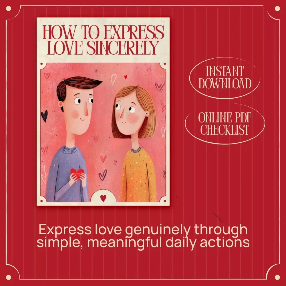 How to Express Love Sincerely – Digital Guide to Meaningful Communication, Emotional Connection & Thoughtful Relationship Habits