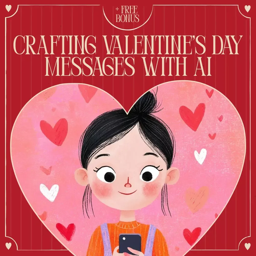 Crafting Valentine’s Day Messages with AI | Ebook Guide on how to write valentine’s day messages with ai | Romantic, Funny & Heartfelt Prompts