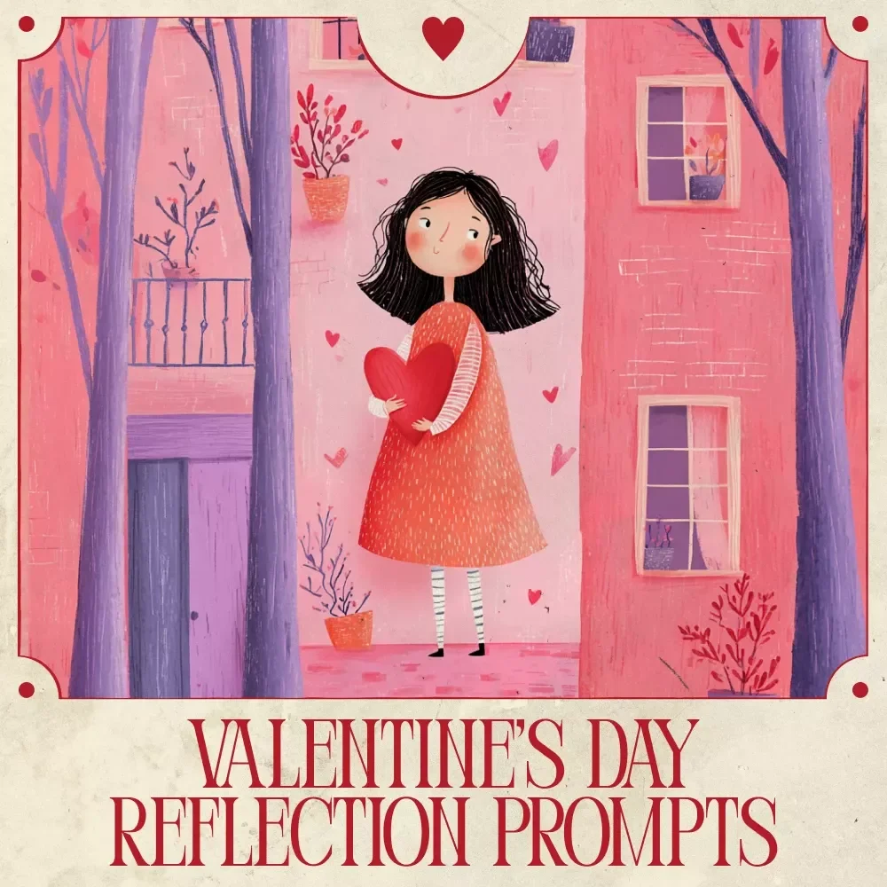 Valentine’s Day Reflection Prompts – Guided eBook for Self-Love, Relationships & Mindful Journaling