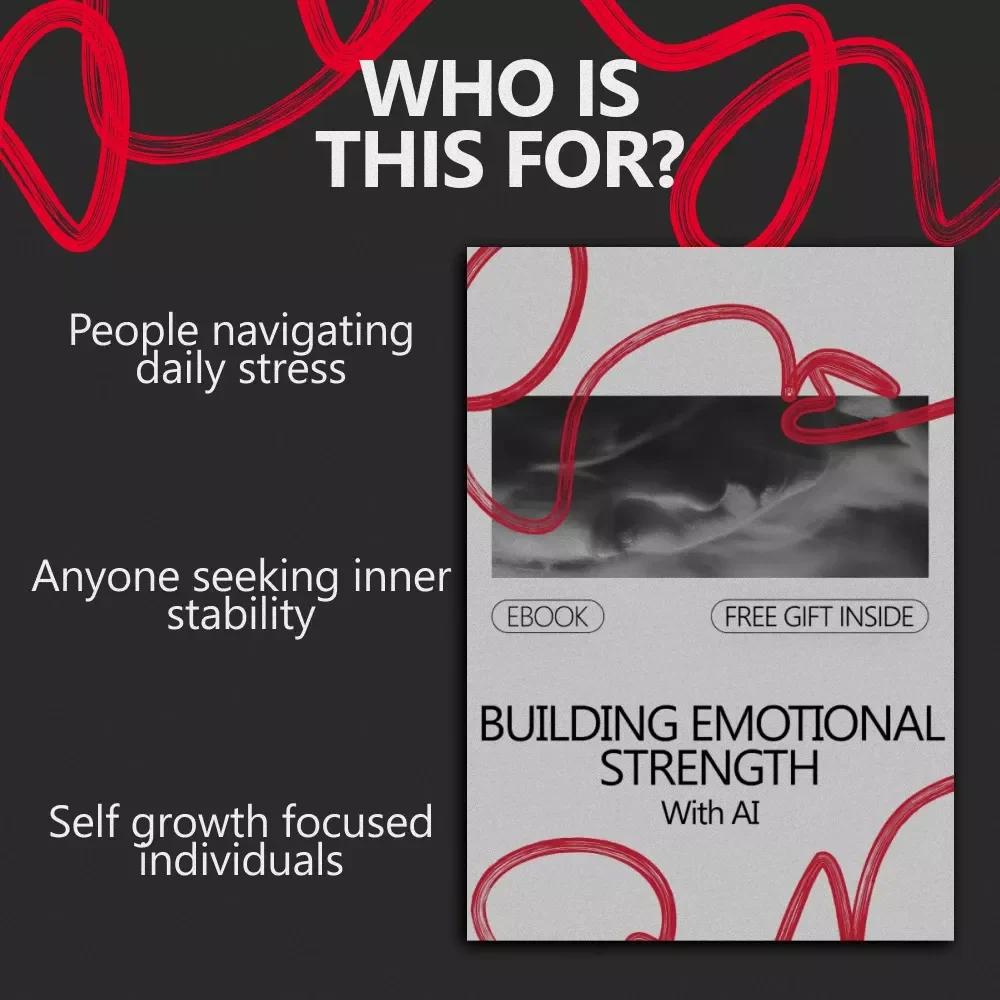 Building Emotional Strength With AI | eBook Guide on how to build emotional strength with ai for Self-Growth, Emotional Resilience & Daily Reflection