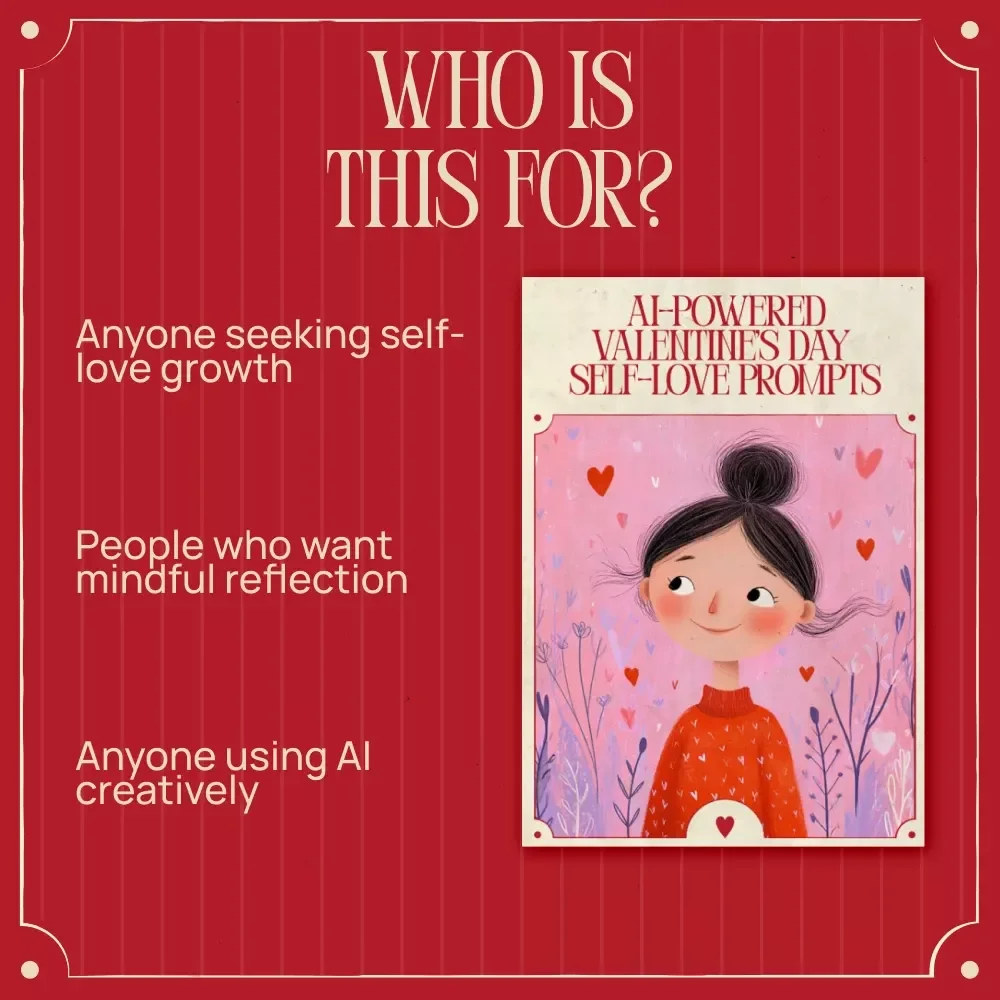 AI-Powered Valentine’s Day Self-Love Prompts – Guided Self-Care & Reflection Workbook | Digital Guide for Healing, Confidence & Mindfulness