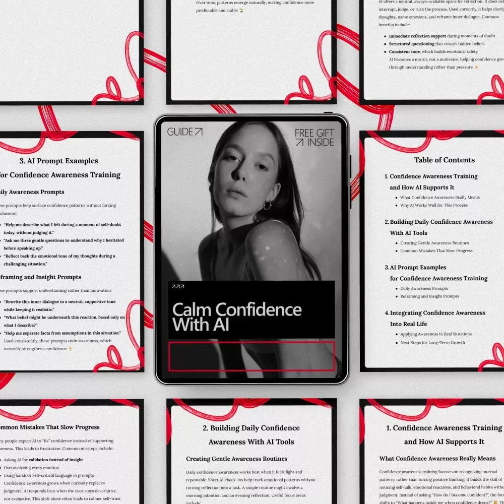 Calm Confidence With AI: Digital Guide to Building Confidence Awareness with AI Tools