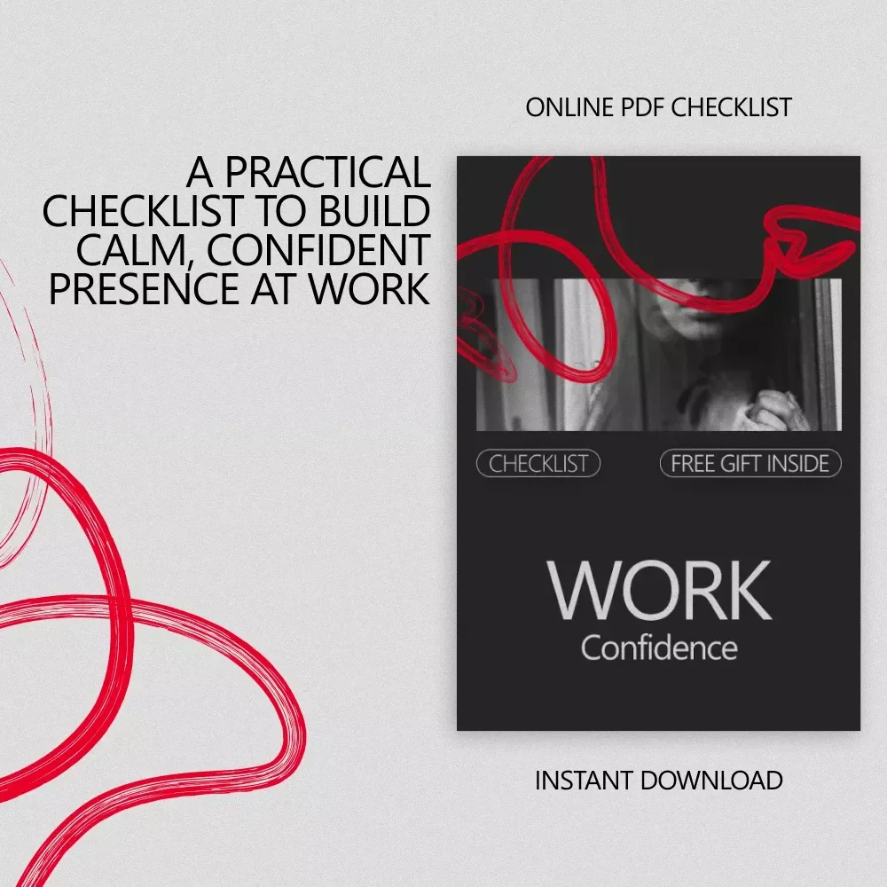 Work Confidence Checklist | How to Be Confident at Work | Daily Professional Mindset & Communication Guide